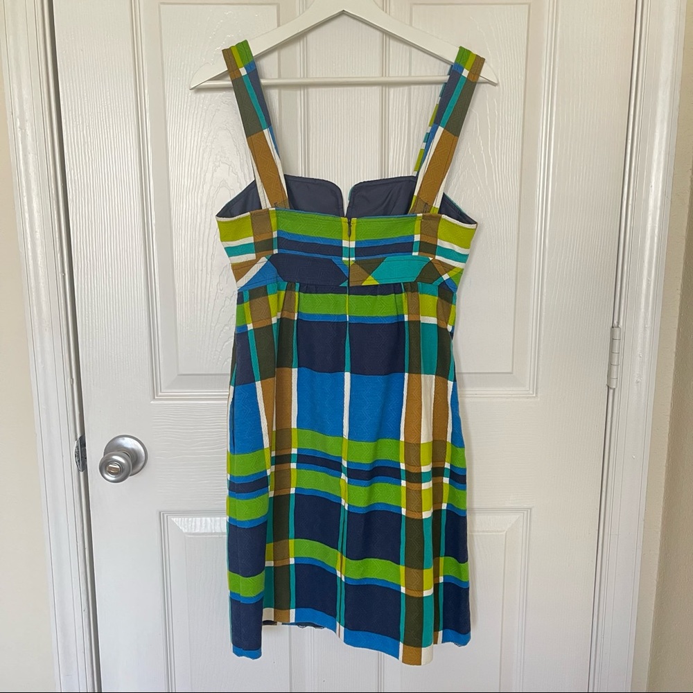Revolve Trina Turk Nanna Dress Plaid Sweetheart - 4 - Picture 5 of 8